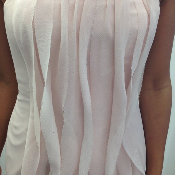 Size 6 Blush Strapless Gown by Vera Wang - Picture 7 of 11